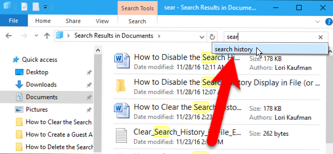 Clear search. Search history. how to clear. how to remove bad search results. how clear is search history.