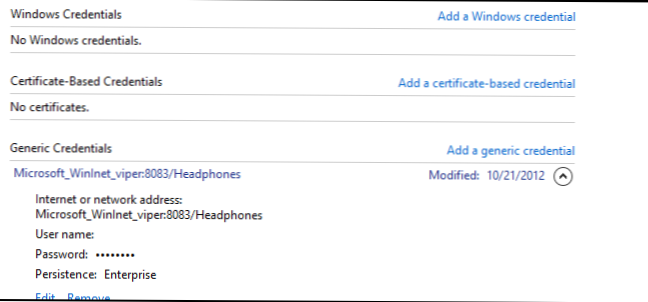 Add credentials. Add credentials