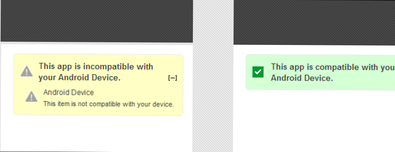 Incompatible type. Incompatible. Device incompatible QOOAPP.