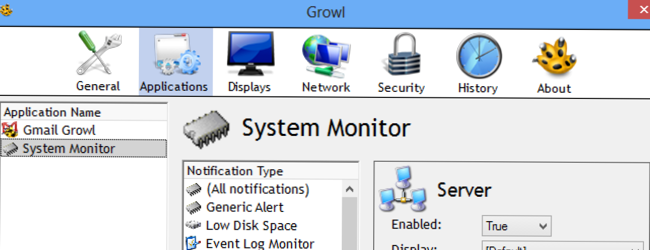 Display application